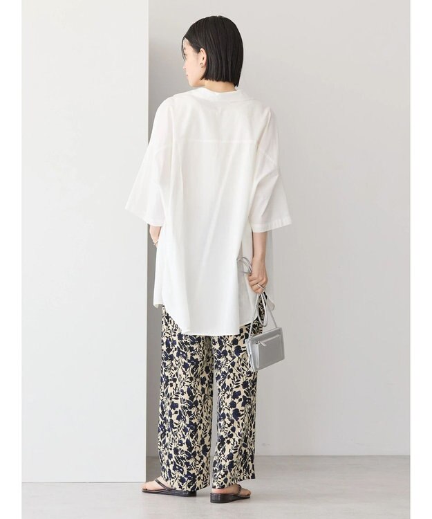 AMERICAN HOLIC 接触冷感＋ＵＶカットＷポケットＢＩＧシャツチュニック Off White