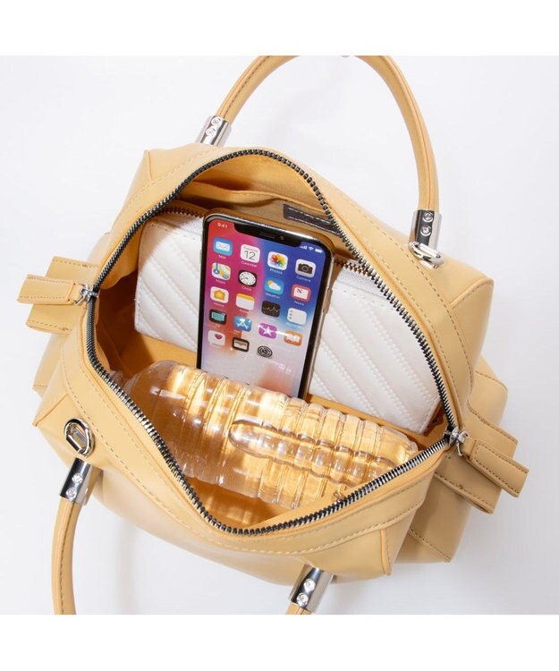 UNBILLION カシュカシュ cachecache / マット素材2wayボストン イエロー