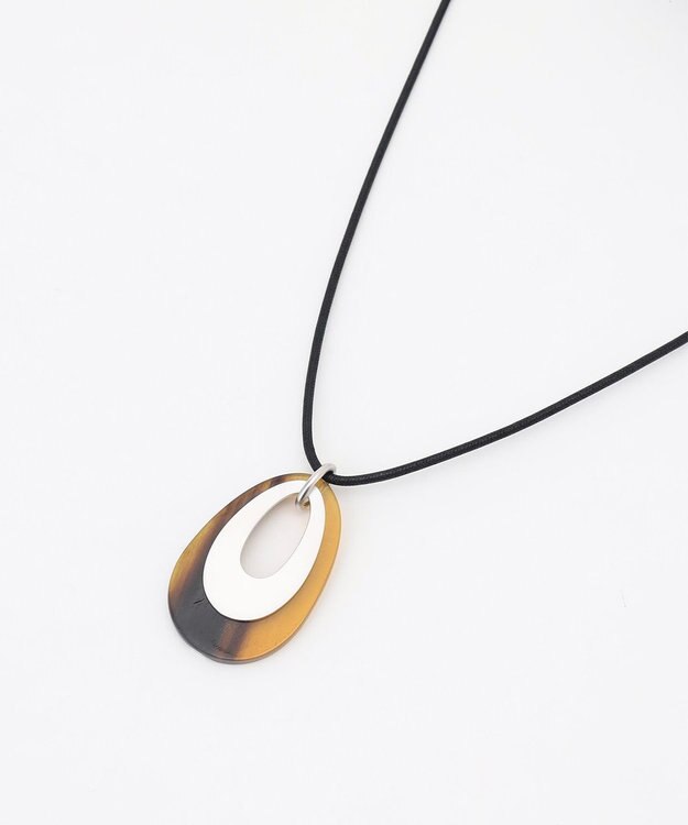 自由区 バッファローオーバルコード ネックレス シルバー