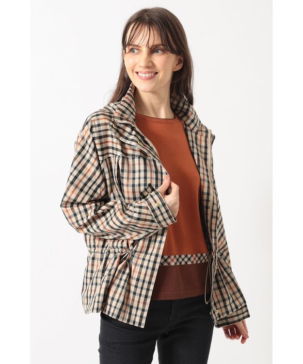 DAKS ハウスチェック ドローストリングブルゾン ミニハウスチェック