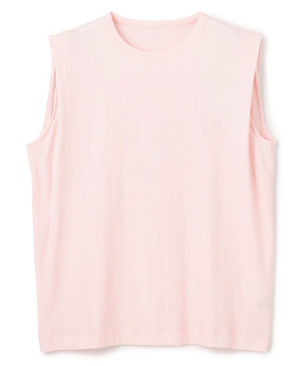 UNFILO ドライタッチフライス ノースリーブT ライトピンク