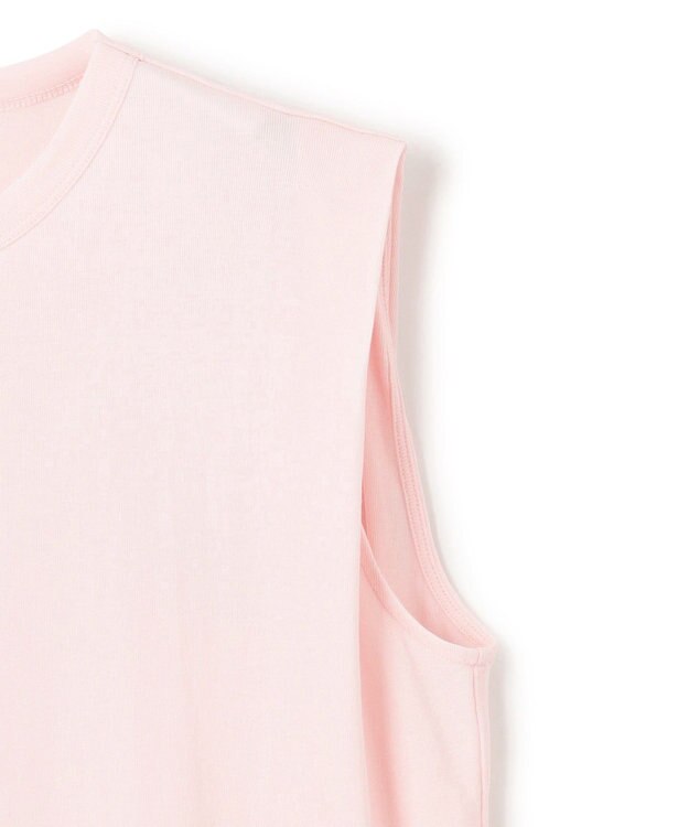 UNFILO ドライタッチフライス ノースリーブT ライトピンク