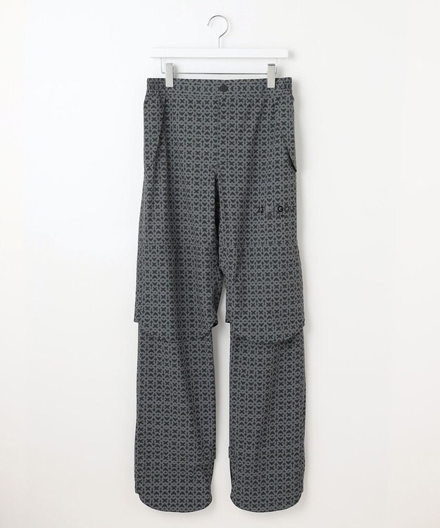 23区GOLF 【MEN】モノグラム レインパンツ  2WAYストレッチ 透湿防水 防風 撥水 ポケッタブル ブラック系5