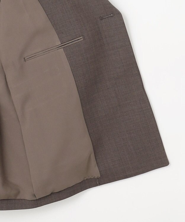 ANY SIS ウーステッドエステル テーラード ジャケット モカグレー