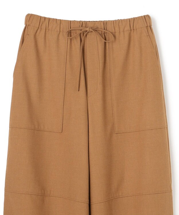 UNFILO L ライトフランネル イージーパンツ キャメル