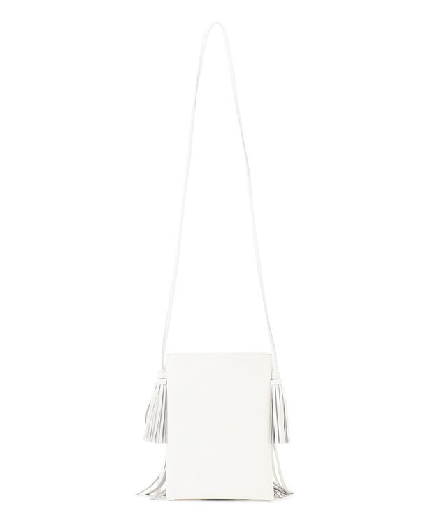 23区 NOMADIS DANCE タッセル ミニ ショルダーバッグ ホワイト系
