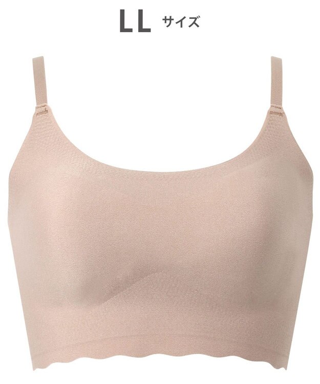 WACOAL 【GOCOCi ゴコチ】 ノンワイヤー ハーフトップ 伸びのよい素材を使用 ムレにくく快適 フラット仕上げ ホックなし ブラトップ レディース CGG220 /ワコール ラズベリー