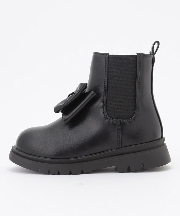 ANY KIDS リボンサイドゴアブーツ ブラック