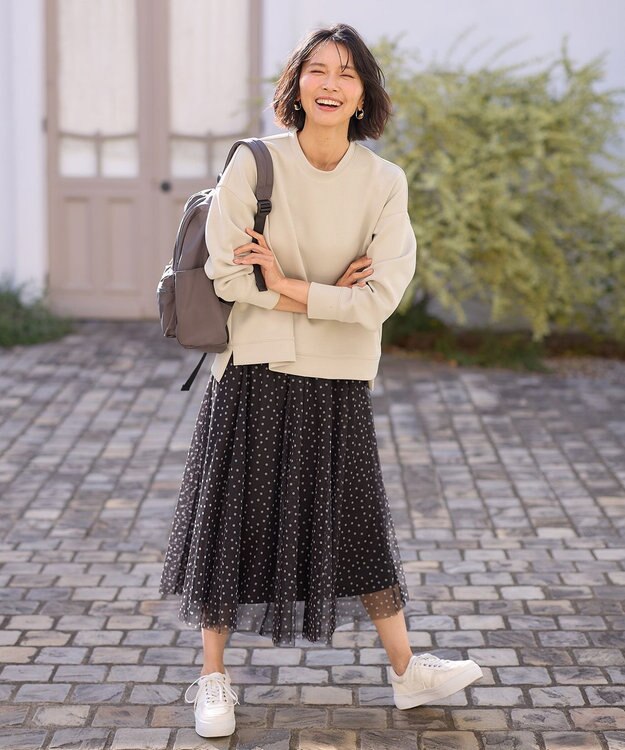 ANY 【洗濯機可】ダンボールプルオーバー ベージュ