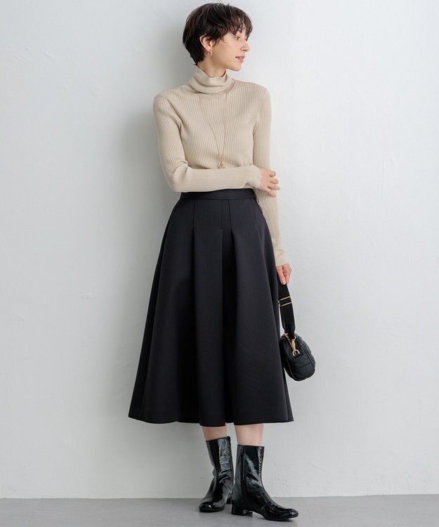 23区 【洗える】シアーラメタートル ニット ゴールド系