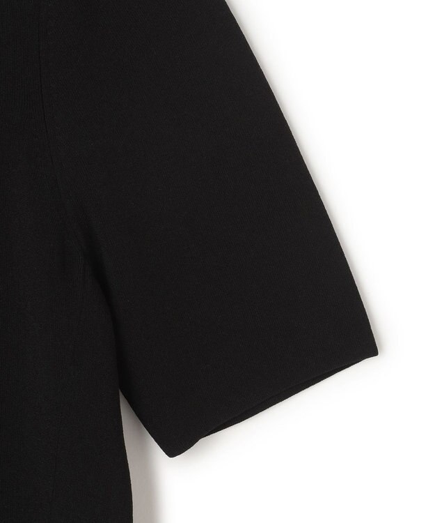 BEIGE， LAURA / ドライタッチ ストレッチショートスリーブニット Black