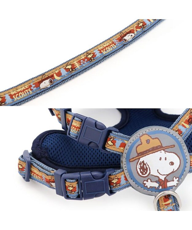 PET PARADISE スヌーピー 2way ハーネス  《ビーグルスカウト柄》 ３Ｓ 小型犬 -