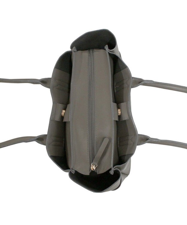 ROOTOTE 3661【きちんと感と頼れる収納力】LT.A4アーキャトルワイド.オブロング-A 02：グレー