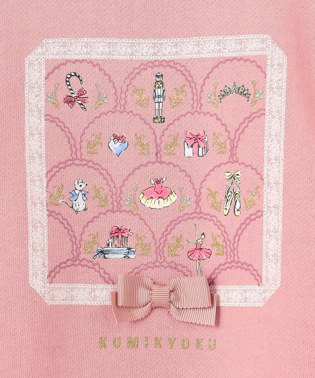 組曲 KIDS 【80-100㎝】NutsCracker トレーナー ローズ系