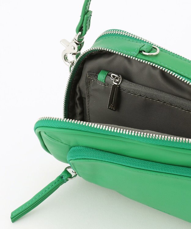 Y'SACCS イタリアンシープ多機能ポシェット グリーン