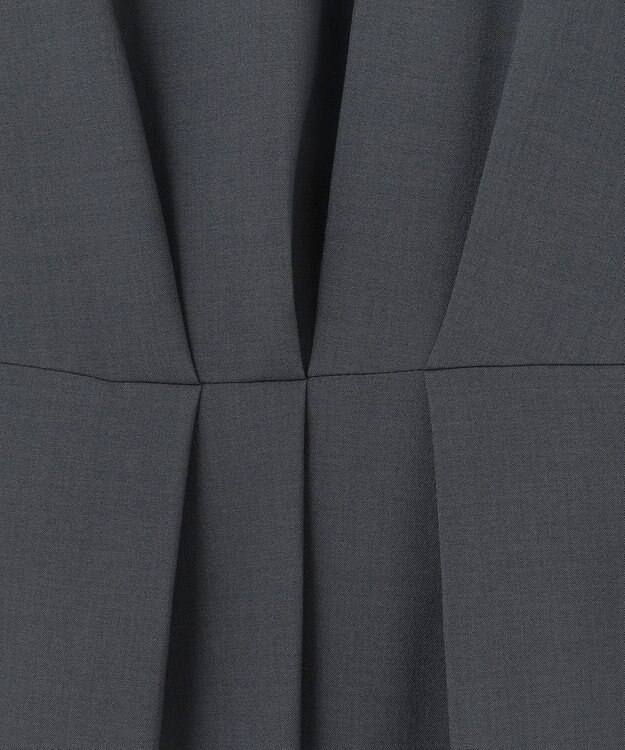 J.PRESS LADIES S 【セットアップ対応・洗える】DRYウーステッド ワンピース グレー系