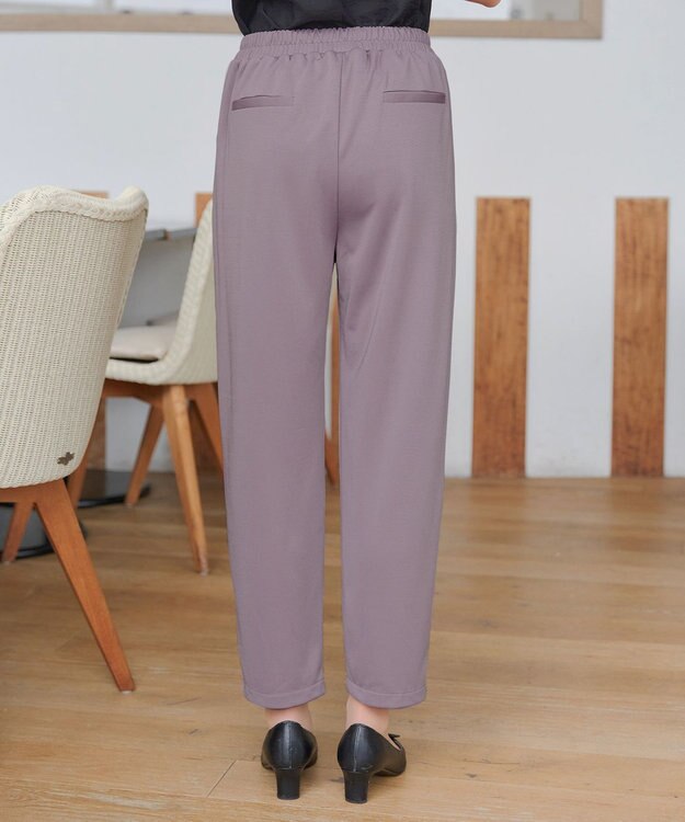 Tiaclasse 【洗える・接触冷感・紫外線ケア・サラごこち】選べるパンツ(テーパード/ワイド） ピンクモカ：テーパード