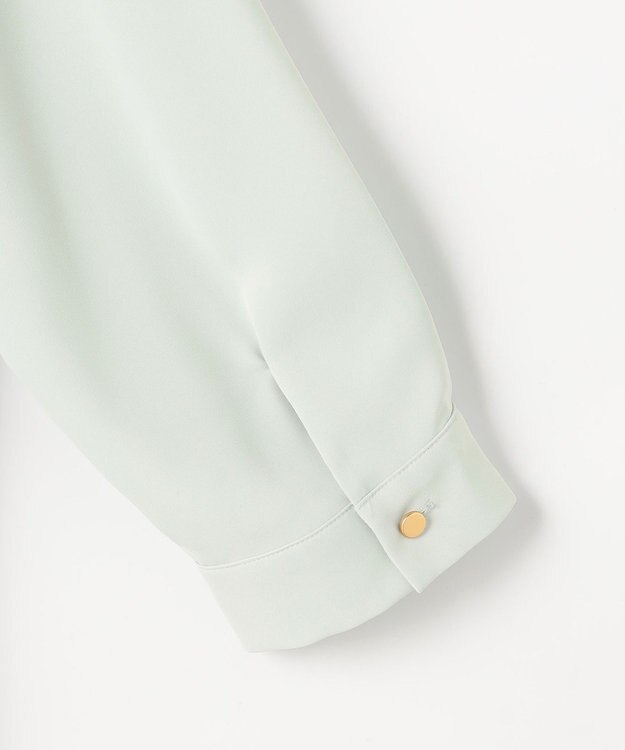 ANY SIS L ボウタイツイル ブラウス ミント