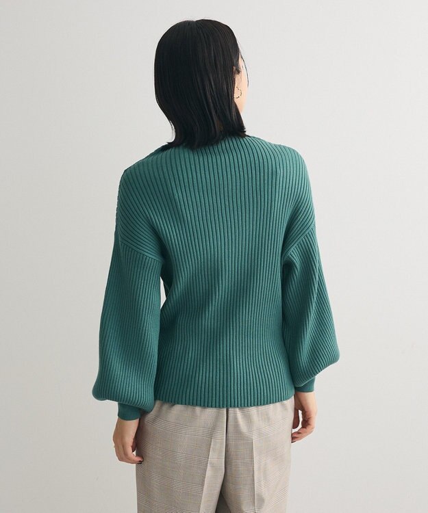 Green Parks ・ｓｗｉｎｇ　ｂｙ　ボトルネックカラーニット Green