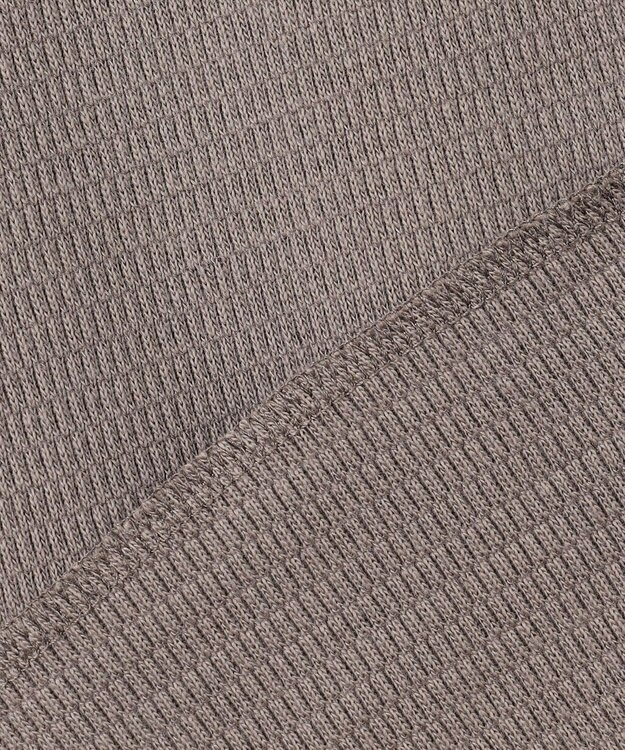 J.PRESS YORK STREET 【UNISEX】ハニカムワッフル Tシャツ ライトグレー系