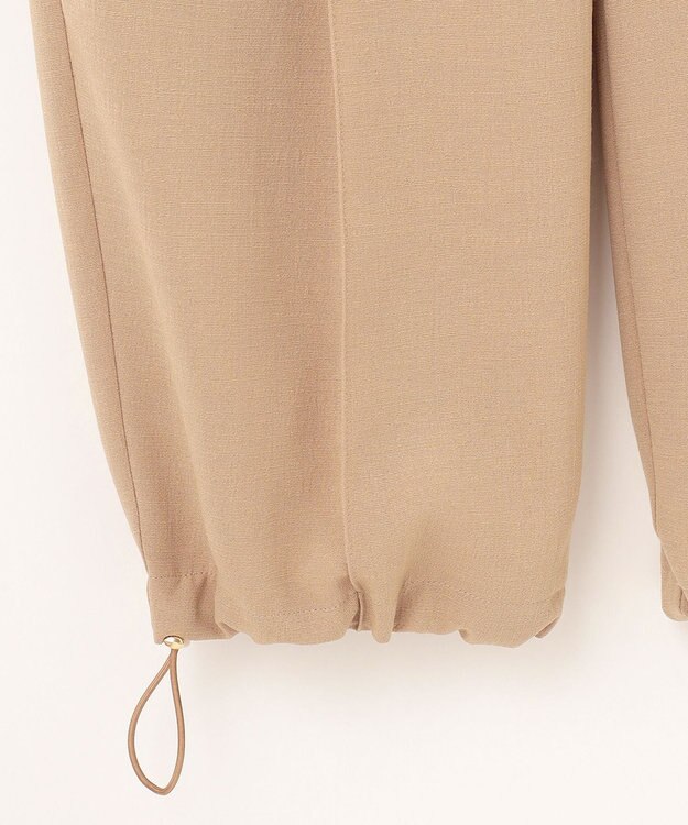 GRACE CONTINENTAL ストレッチスラブタックパンツ ベージュ