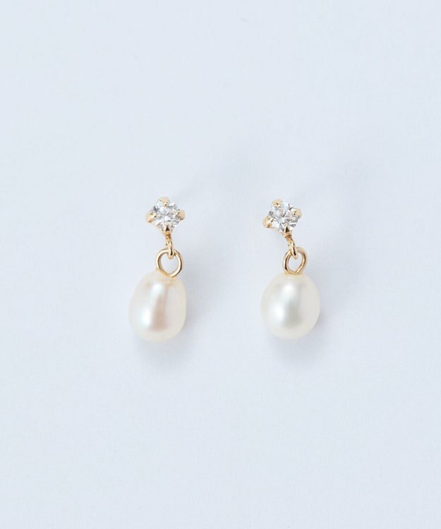 Phoebe 【K10】クラシックウォーターパールピアス ホワイト