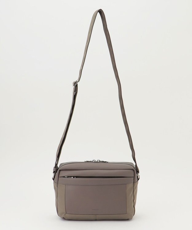 Y'SACCS ブロックモチーフショルダー グレージュ