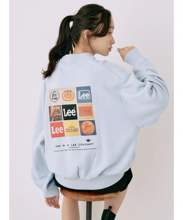 earth music&ecology Ｌｅｅ×ｅ．ｍ．ａ．ｅ．バックプリントプルオーバー Sax