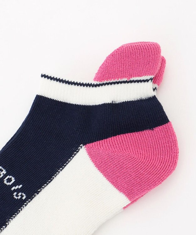 23区GOLF 【WOMEN】カラーブロックアンクル ピンク系