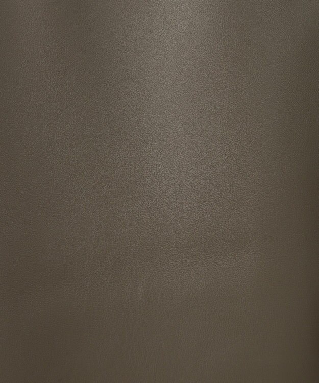 Green Parks ショート丈フェイクレザーシャツ Gray Beige