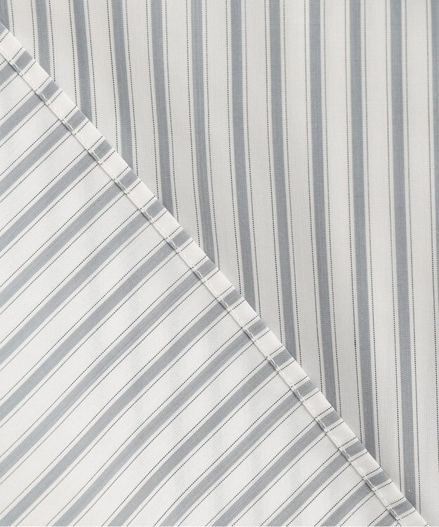 ANY SIS 【UVケア】イージーケアストライプ シャツ グレーストライプ