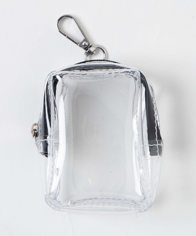 WEGO 立体クリアミニポーチ ブラック