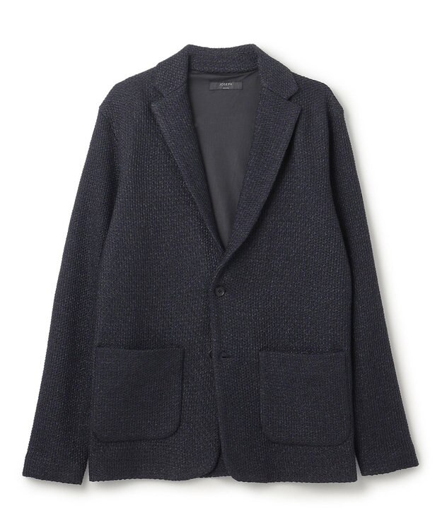 JOSEPH HOMME ストロータックステッチ　ニットジャケット ネイビー系