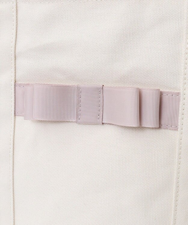 Maison de FLEUR マルチポケット帆布トートMバッグ Ivory