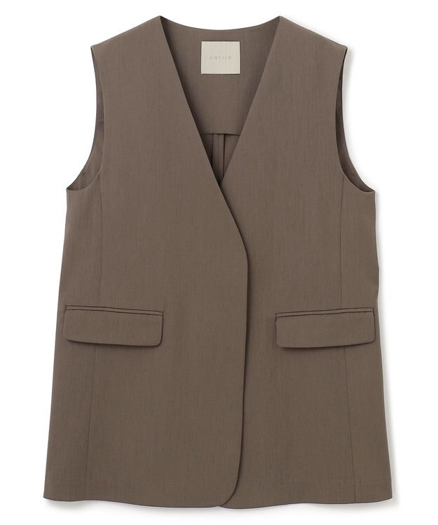 UNFILO TENNEN TOUCH ミドルジレ ブラウン