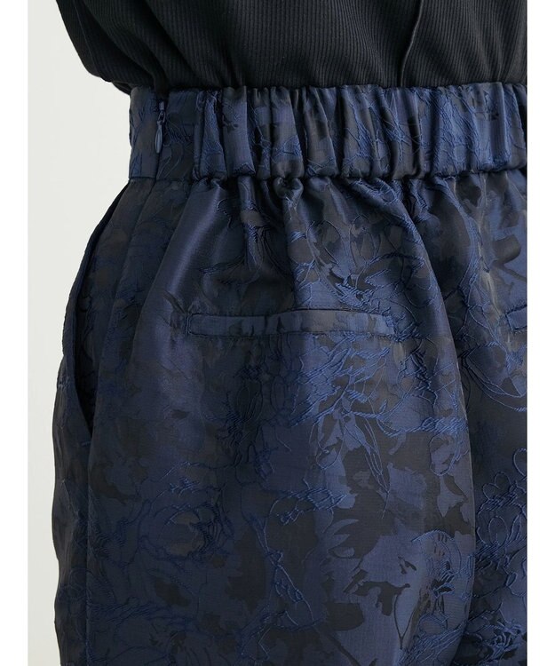 Green Parks Ｂ．ジャガードタックパンツ Blue