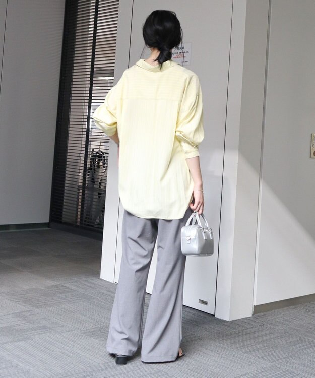 AMERICAN HOLIC サラックールバックタックシャツ Stripe Yellow