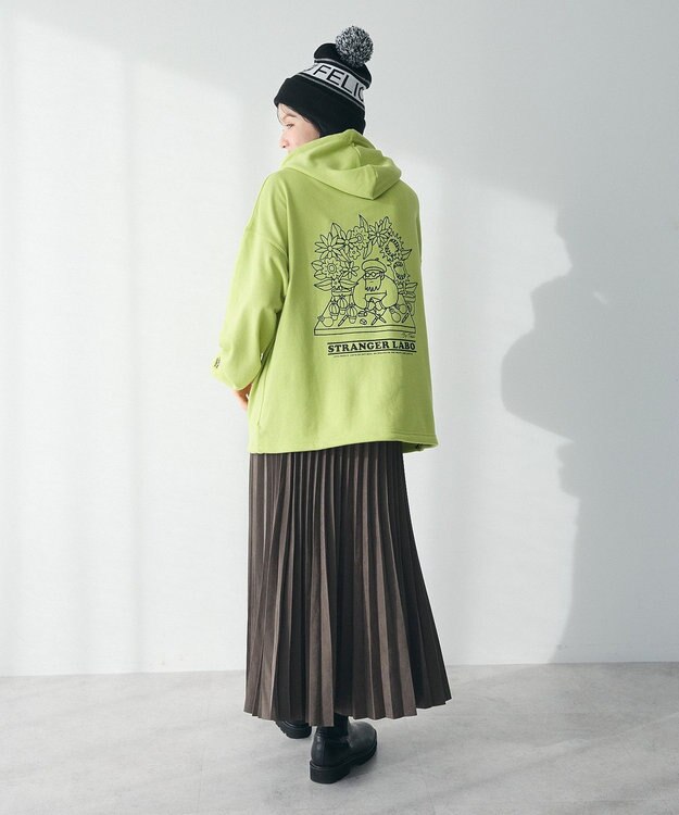 CRAFT STANDARD BOUTIQUE アコーディオンプリーツスカート Khaki