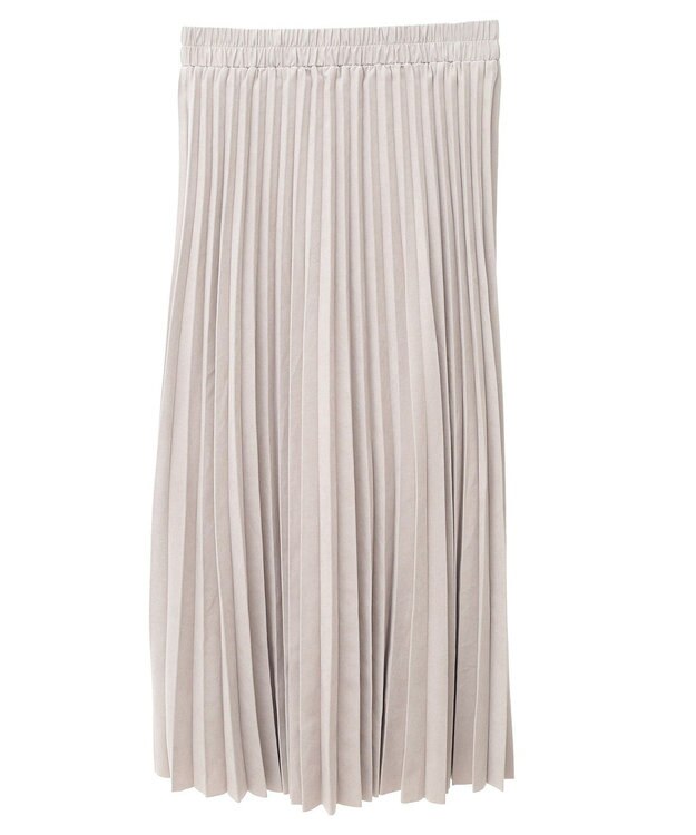 CRAFT STANDARD BOUTIQUE アコーディオンプリーツスカート Gray Beige