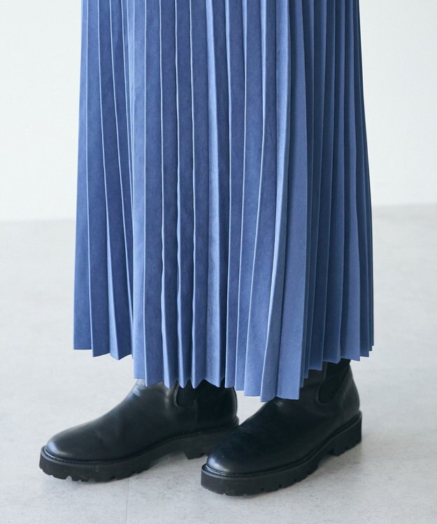 CRAFT STANDARD BOUTIQUE アコーディオンプリーツスカート Blue