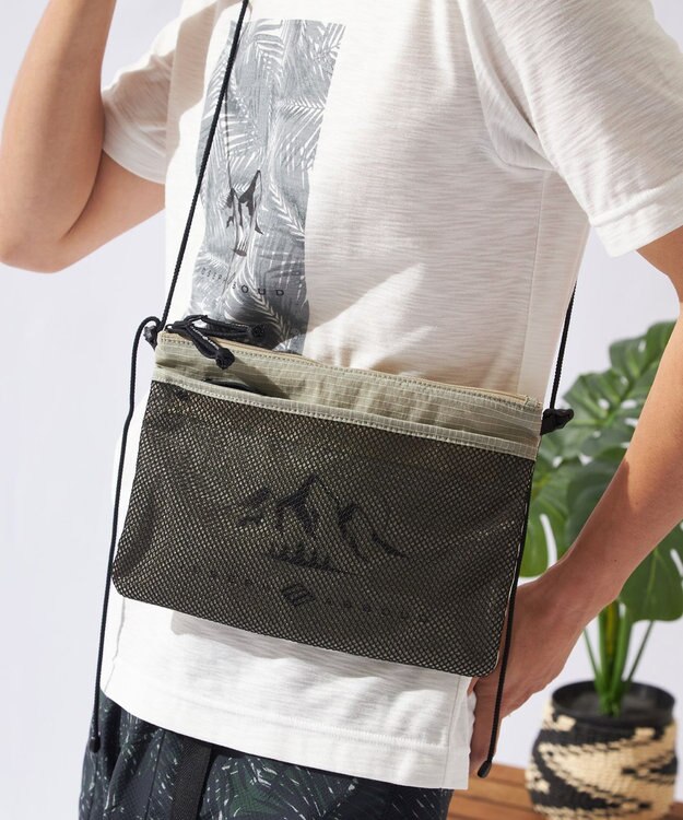 JOSEPH ABBOUD MOUNTAIN 【UNISEX】パワーリップルワシャー サコッシュ アイボリー系