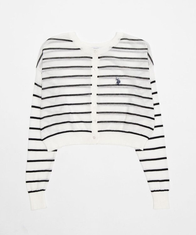 WEGO U.S. POLO ASSN.別注 シアーカーデ ホワイトボーダー