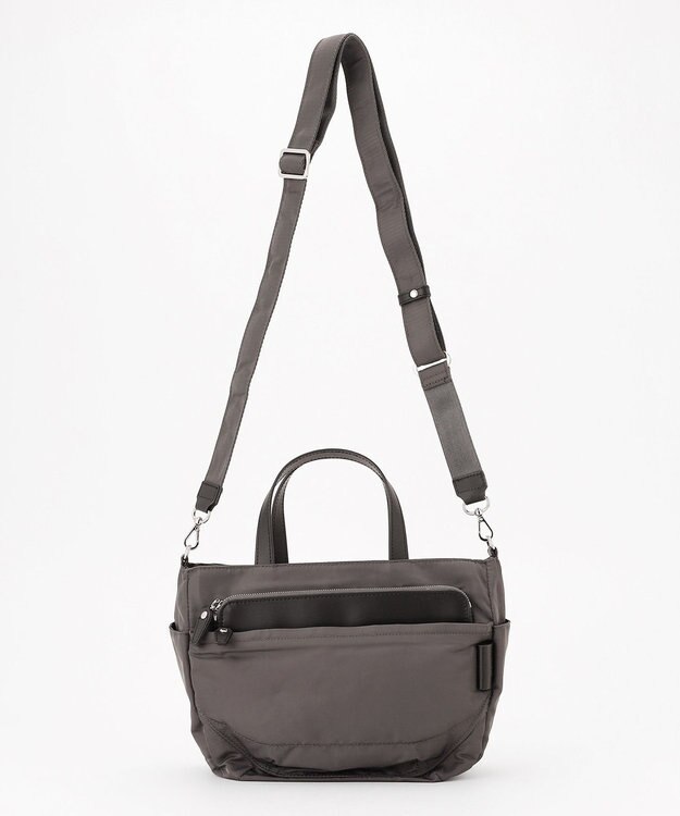 Y'SACCS ポリエステルツイル 2WAYトートバッグ ダークグレー