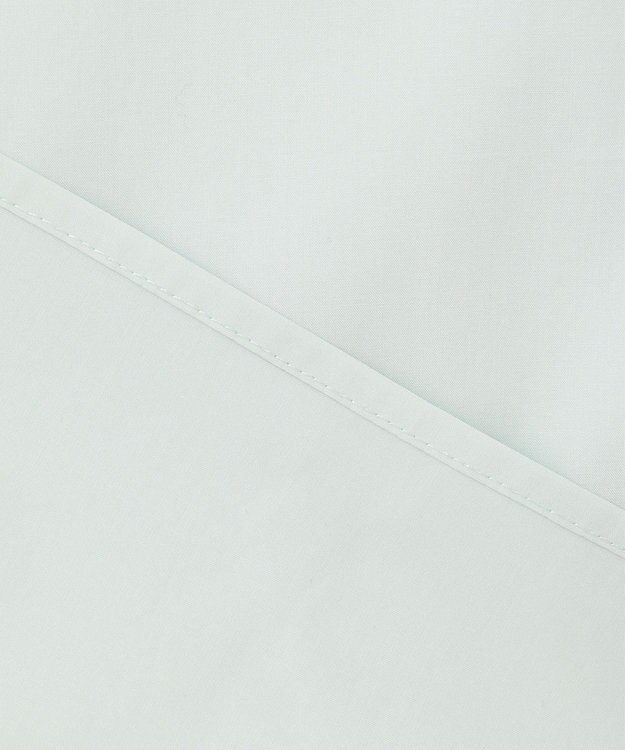 自由区 L 【洗える】テンセルコットンエンブロイダリープルオーバー ブラウス サックス