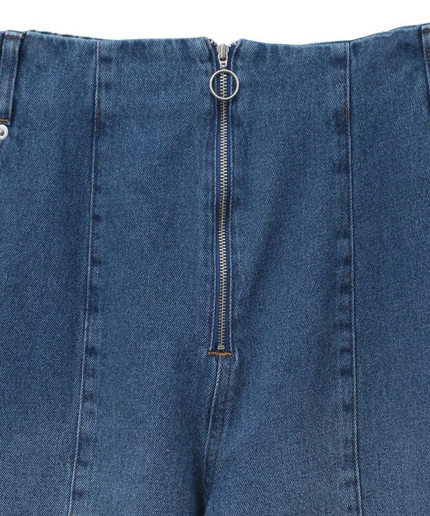 Green Parks ・ＳＵＧＡＲ　ＳＰＯＯＮデニムハイウエストワイドパン Indigo