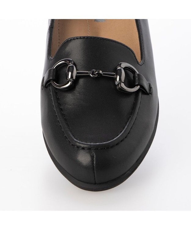 ing <ing>【WEB限定】【レイン対応】ヒールアップビットローファー ブラック