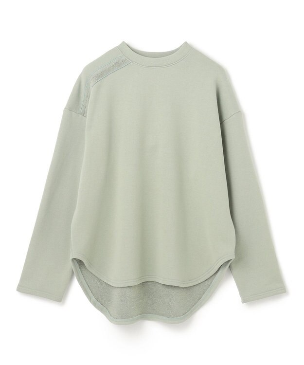 BEIGE， 【BEIGE,ecru/WEB限定・洗える】LOOP BACK / コットンスウェットリブトップス Leaf