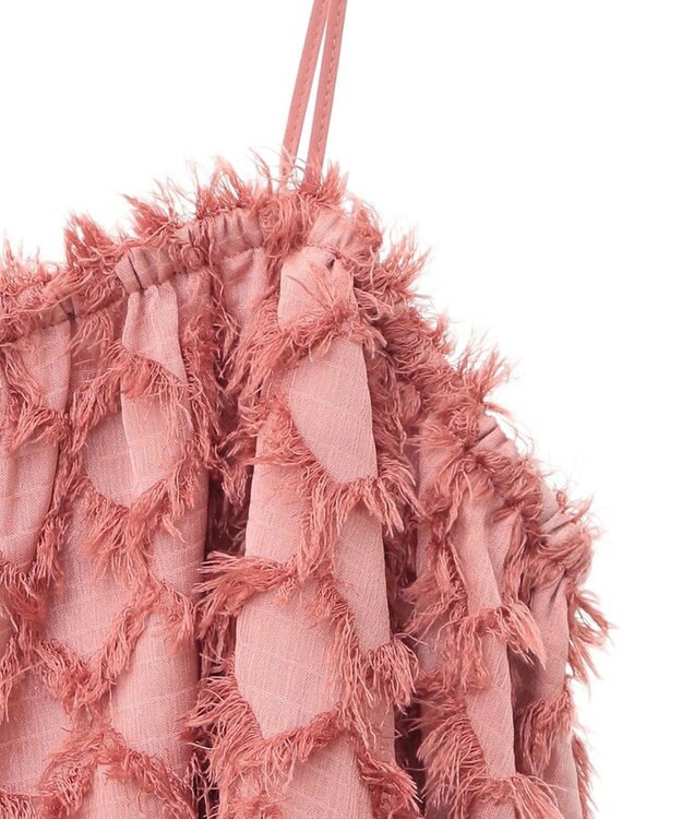 Green Parks ・ＥＬＥＮＣＡＲＥ　ＤＵＥフリンジジャカードビスチェ Pink