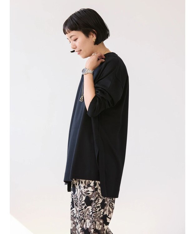AMERICAN HOLIC サイドスリットカットチュニック Off White