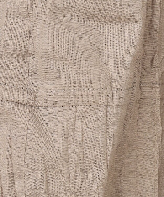 J.PRESS YORK STREET 【WOMEN】クリンクルフレアギャザー スカート ライトグレー系